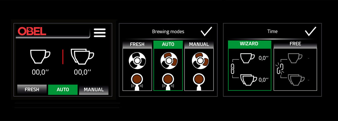 Smart coffee grinder by Obel - carter + UI design Bettina Di Virgilio
