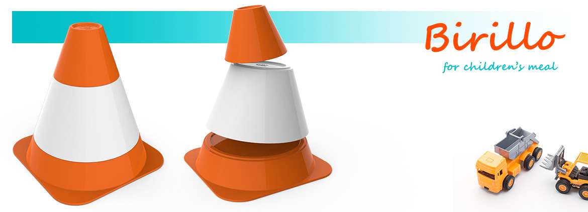 Birillo, set pappa - set of plates for children's meal, Design Bettina Di Virgilio