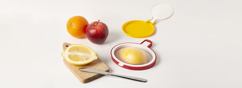 Case for preserving cut fruit and vegetable, Design Bettina Di Virgilio